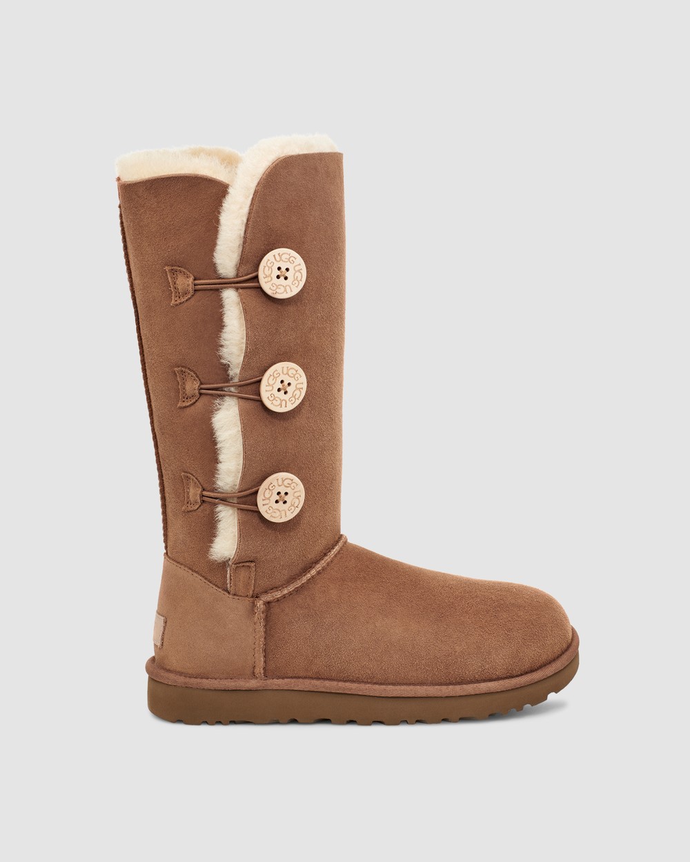 Ugg womens bailey button sales triplet button boots chestnut