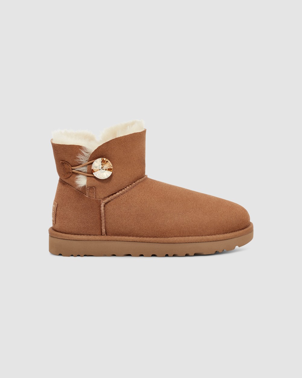 Mini Bailey Button Bling Boot Chestnut Gold UGG