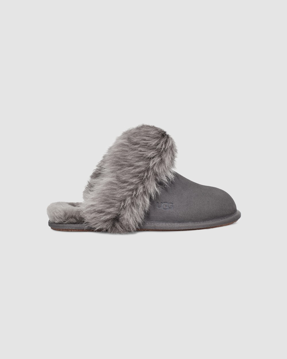 Grey fluffy outlet ugg slippers
