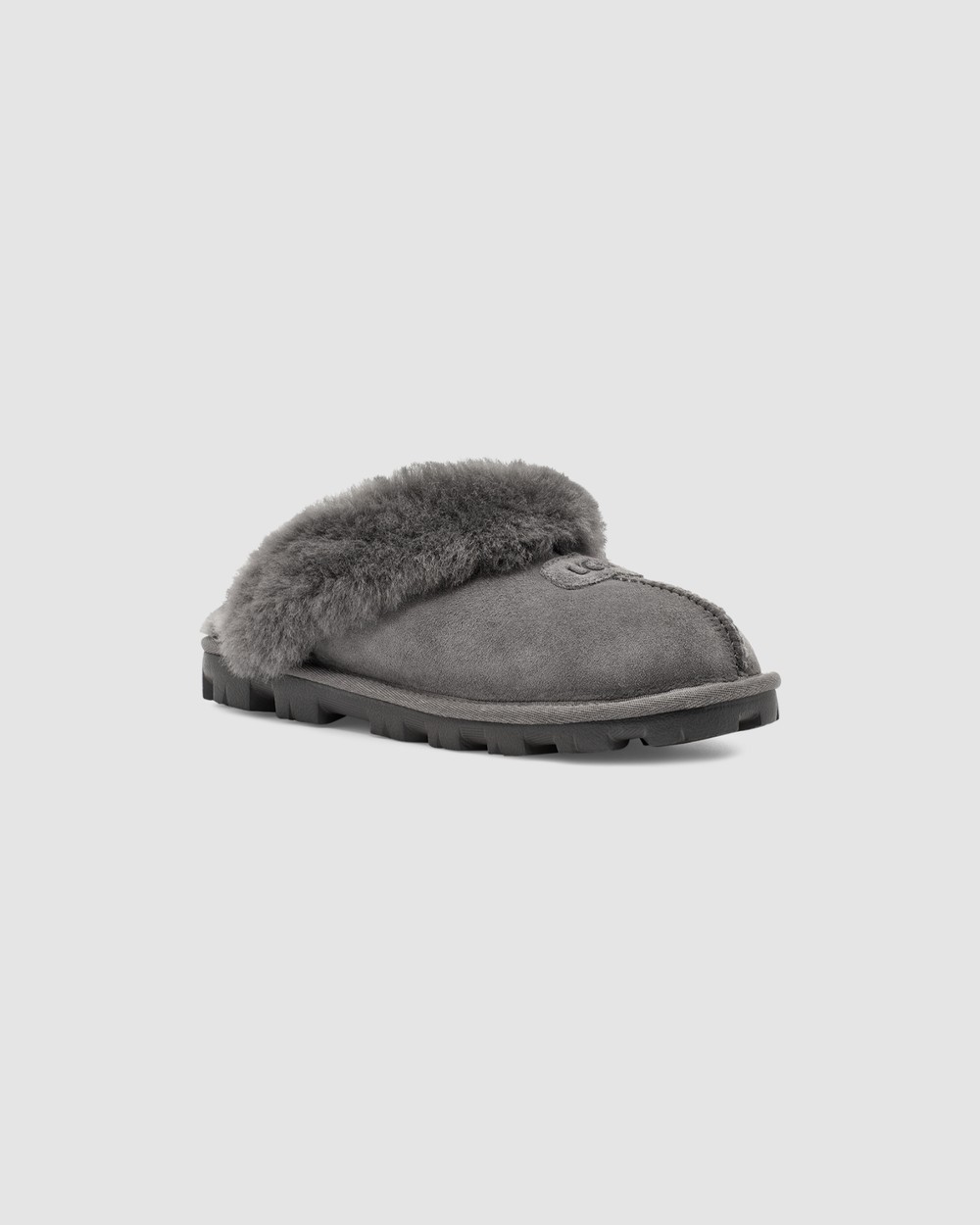 Grey ugg shop coquette slippers