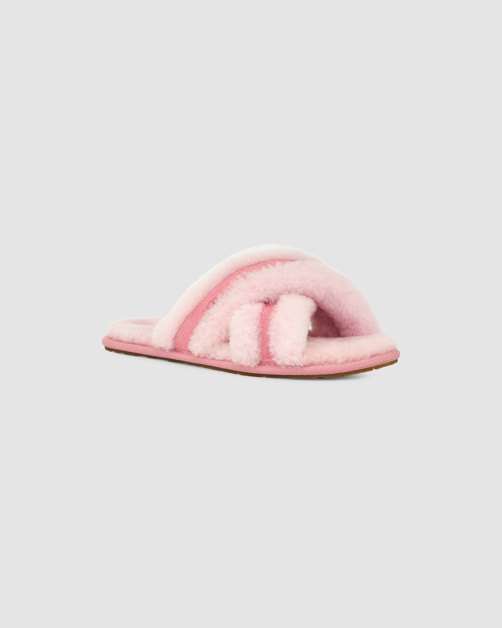 Ugg pink 2025 fur slides
