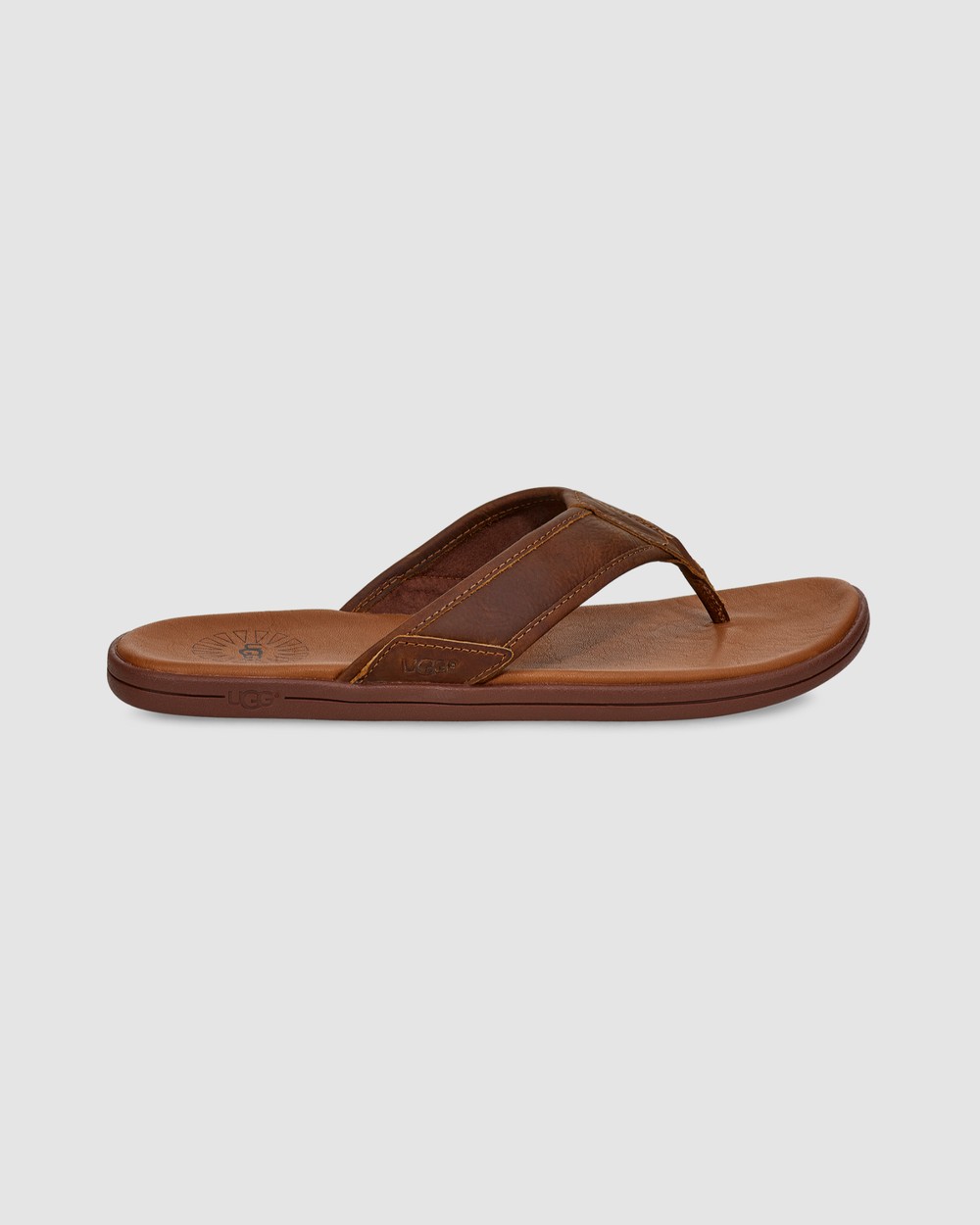 Seaside Leather Flip Flop Luggage UGG