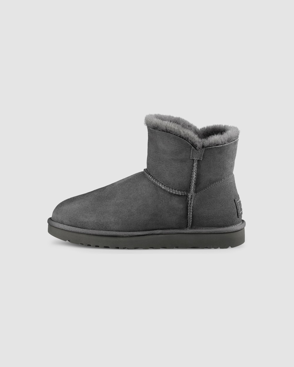 Gray uggs cheap with buttons