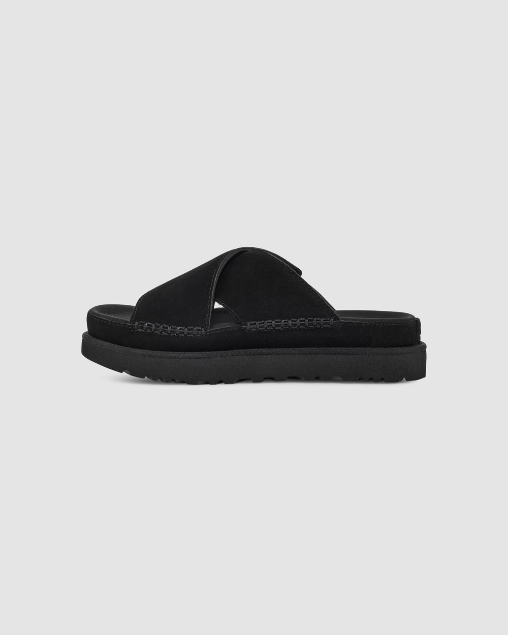 Goldenstar Cross Slide Black UGG