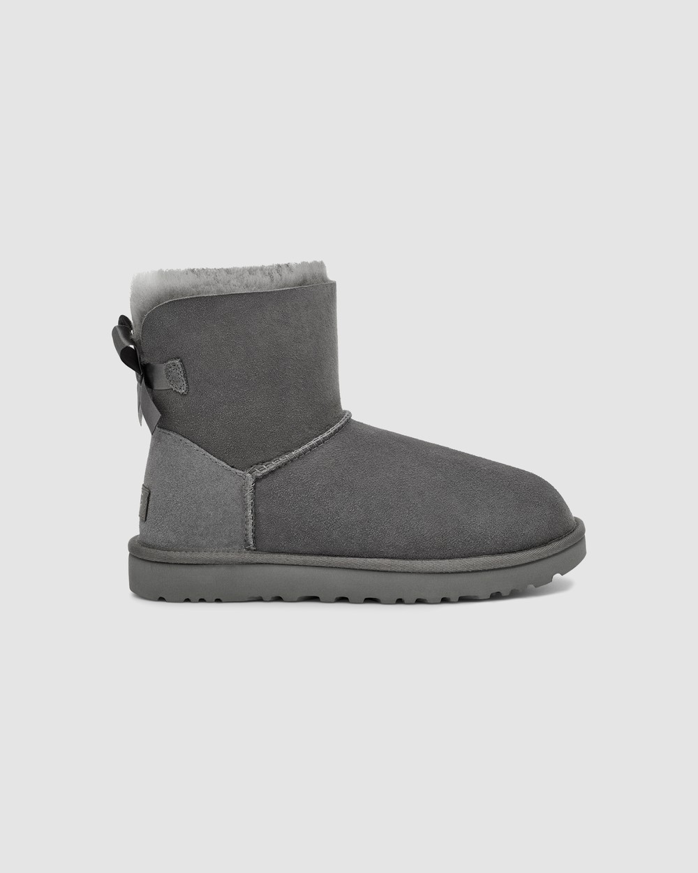 Grey bailey bow ugg boots hot sale