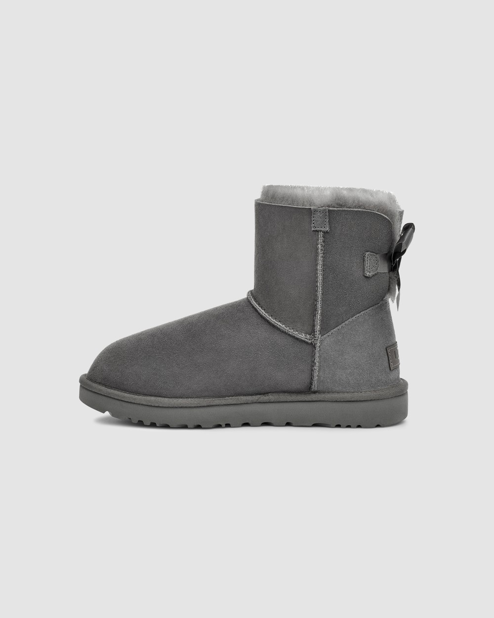 Grey bailey bow ugg boots hot sale