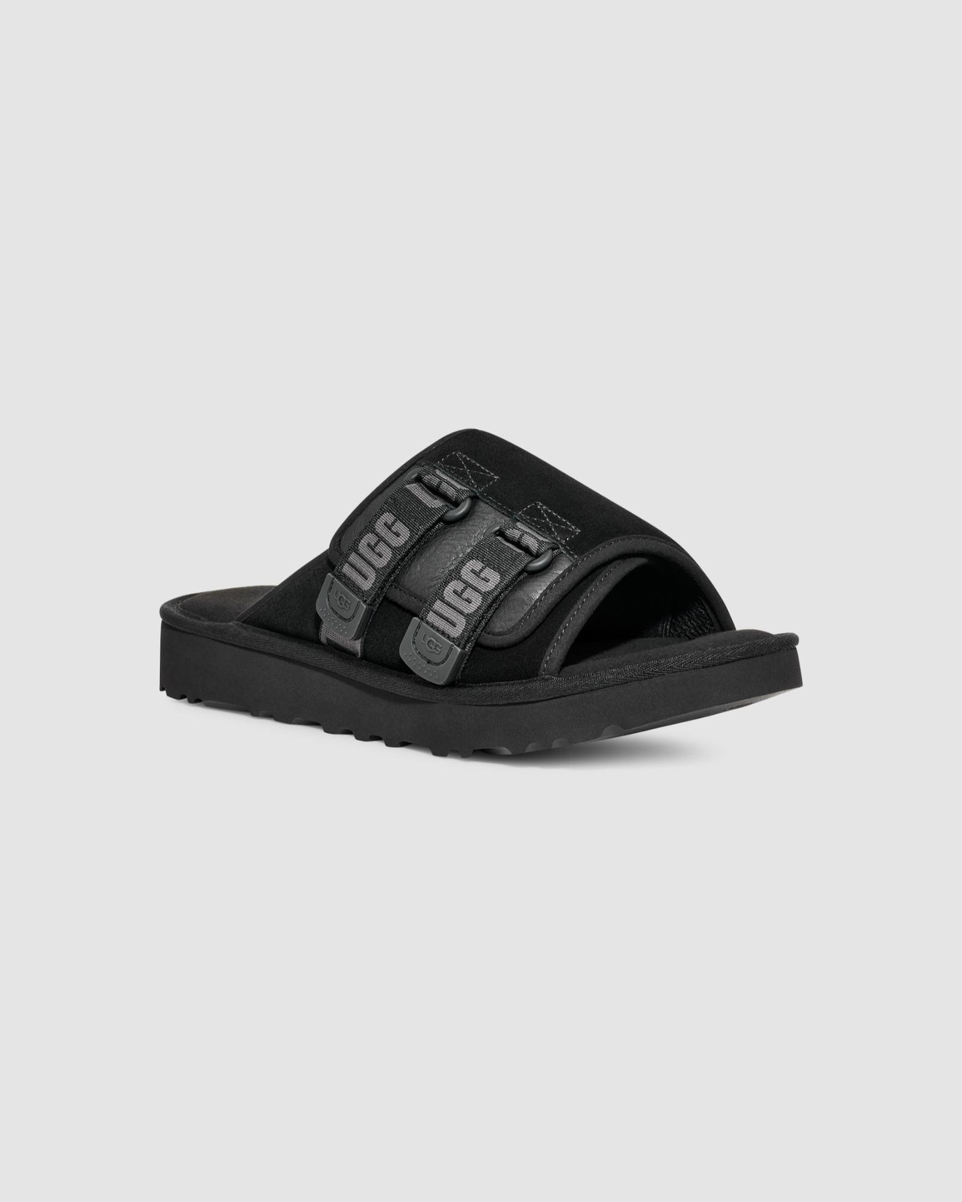 Black slides with hotsell straps