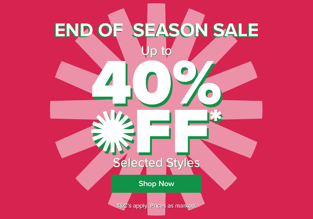 EOSS Up to 40% off