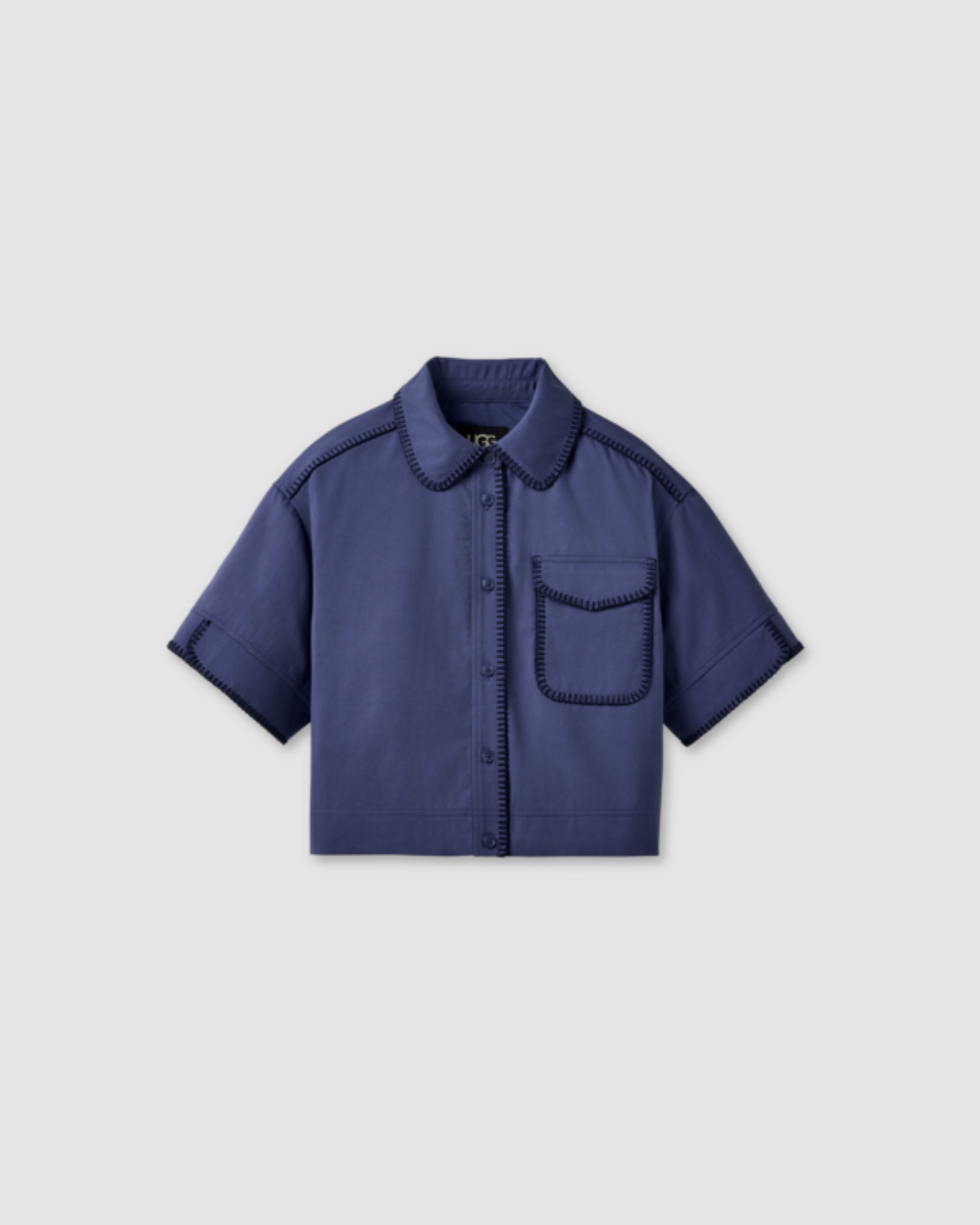 Nathalia SS Button Up Top
