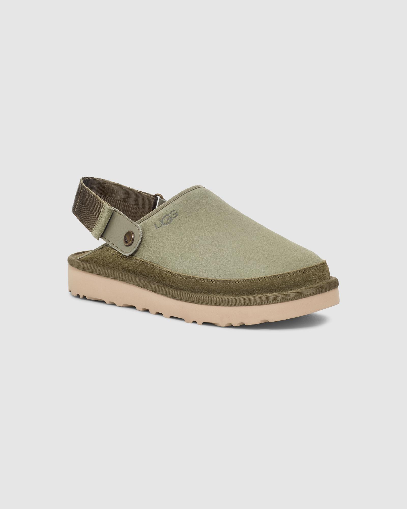 Men's Goldencoast Shaded Clover Clog angle front