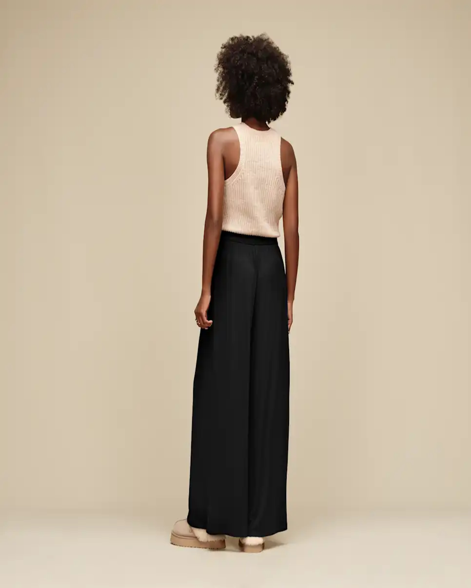 Imogen Wide Leg Pant Rib