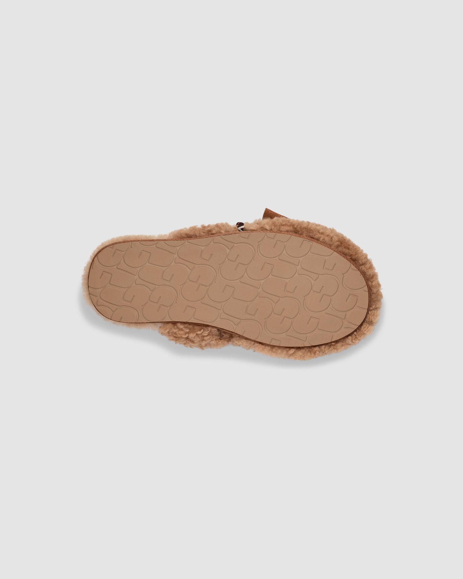 Women's Maxi Curly Sister Slide in Chestnut | Women's slippers and