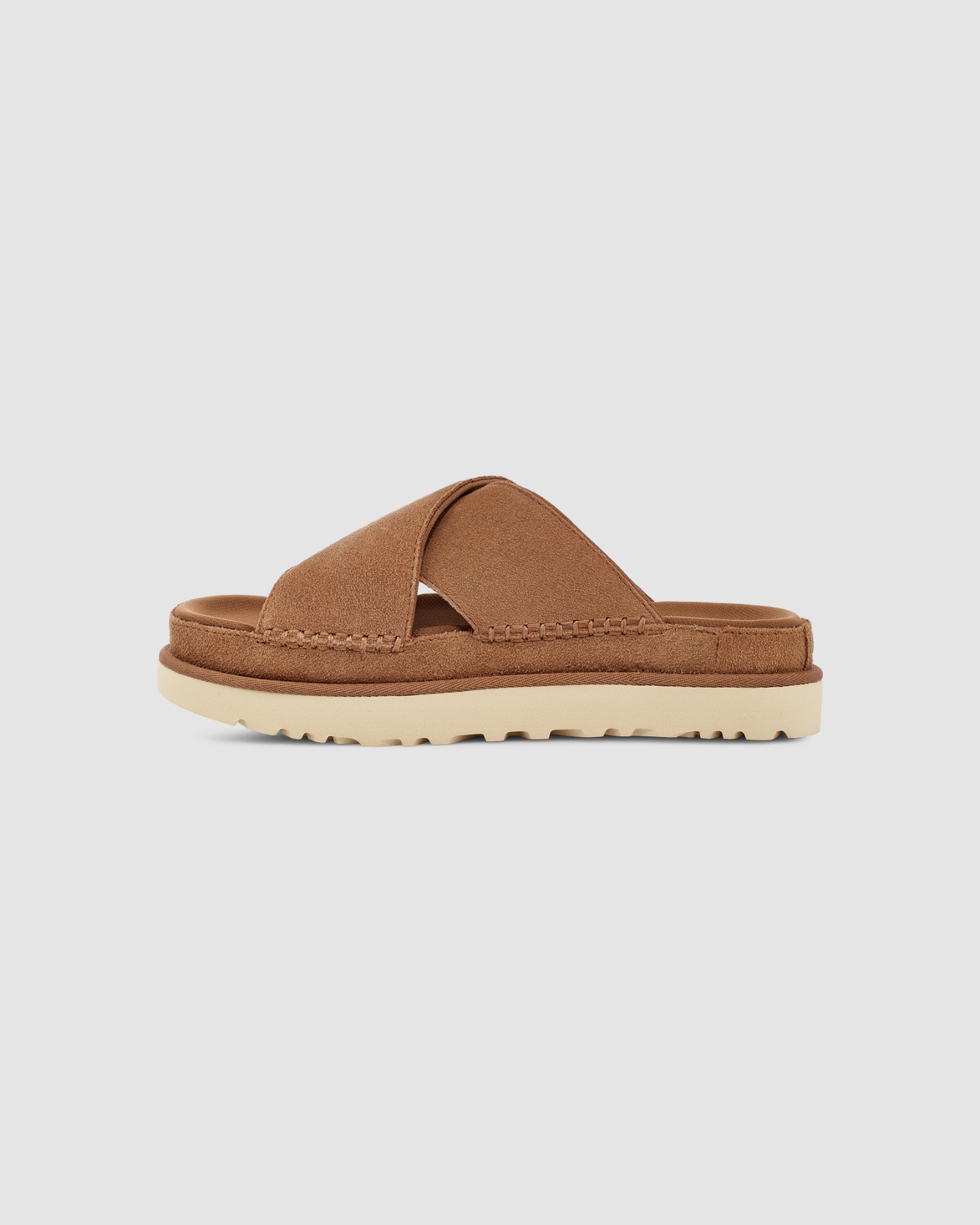 Goldenstar Cross Slide Chestnut | UGG