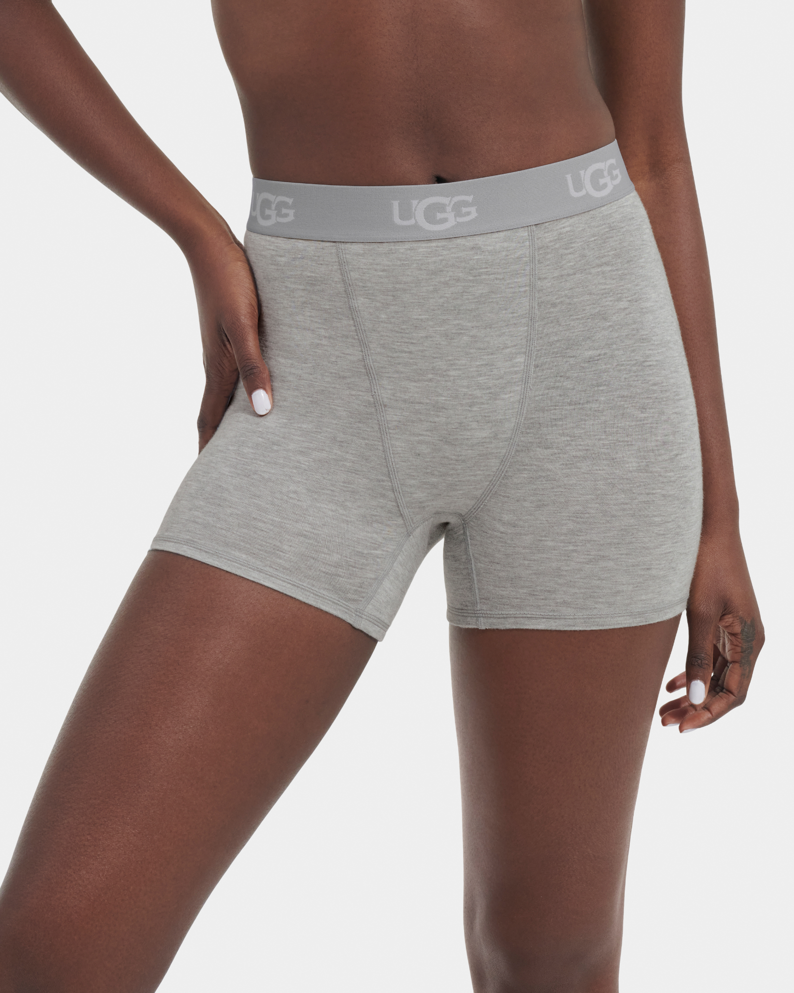 【UGG】Women's Alexiah Boy Short 海外限定 Alexiah Boy Short Grey Heather | UGG