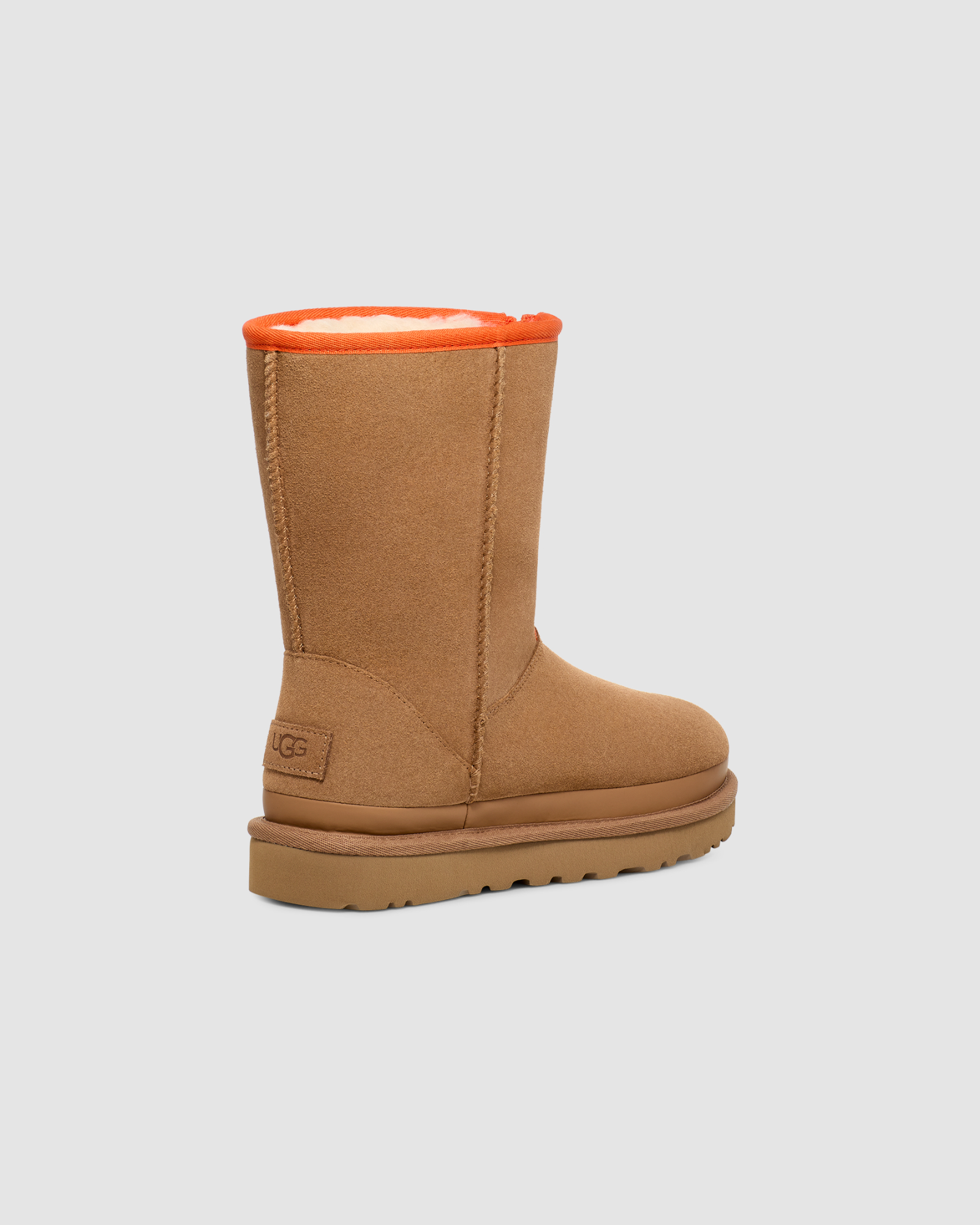 Classic Short Zipper Tape Logo Chestnut | UGG