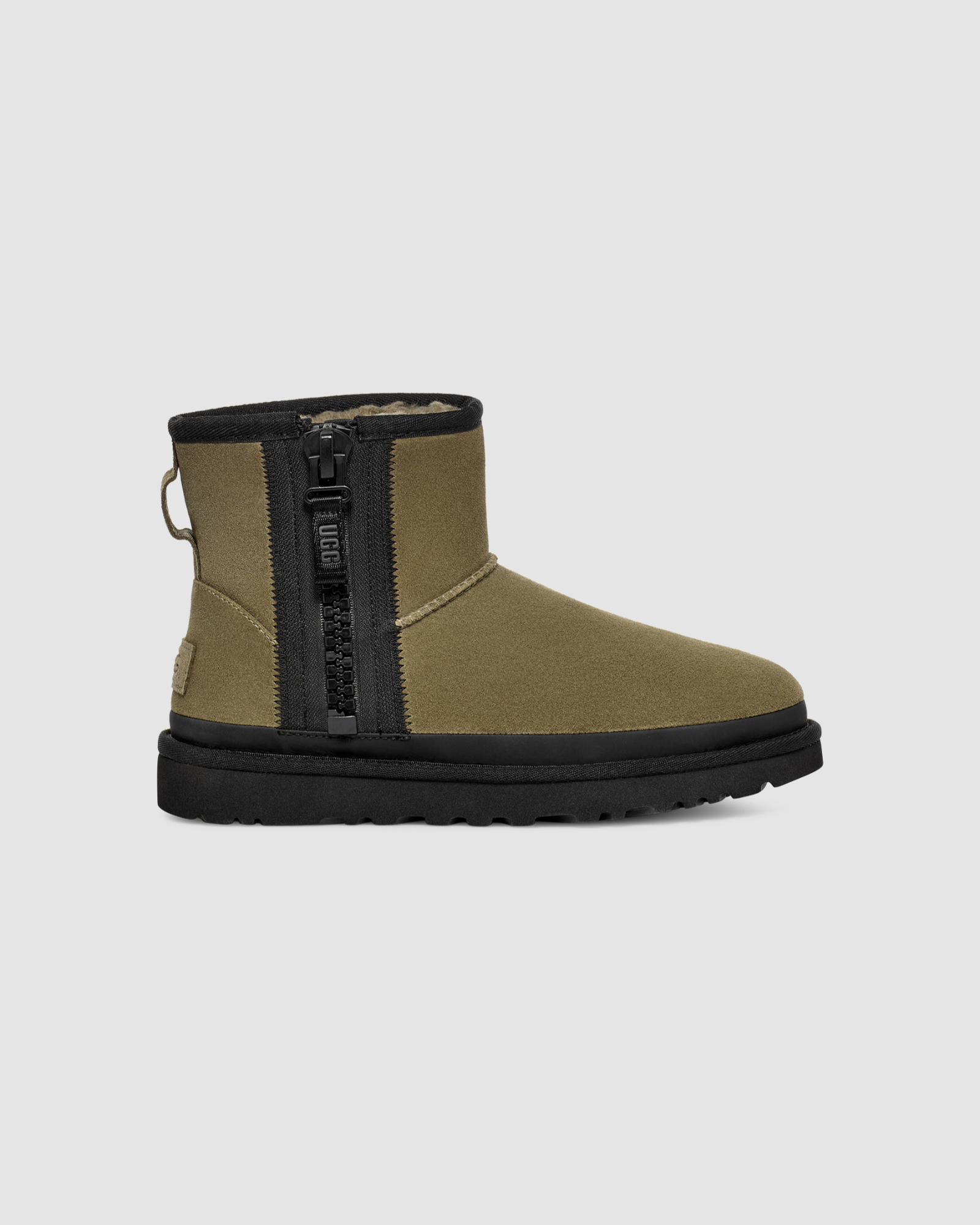 Classic Mini Zipper Tape Logo Burnt Olive | UGG