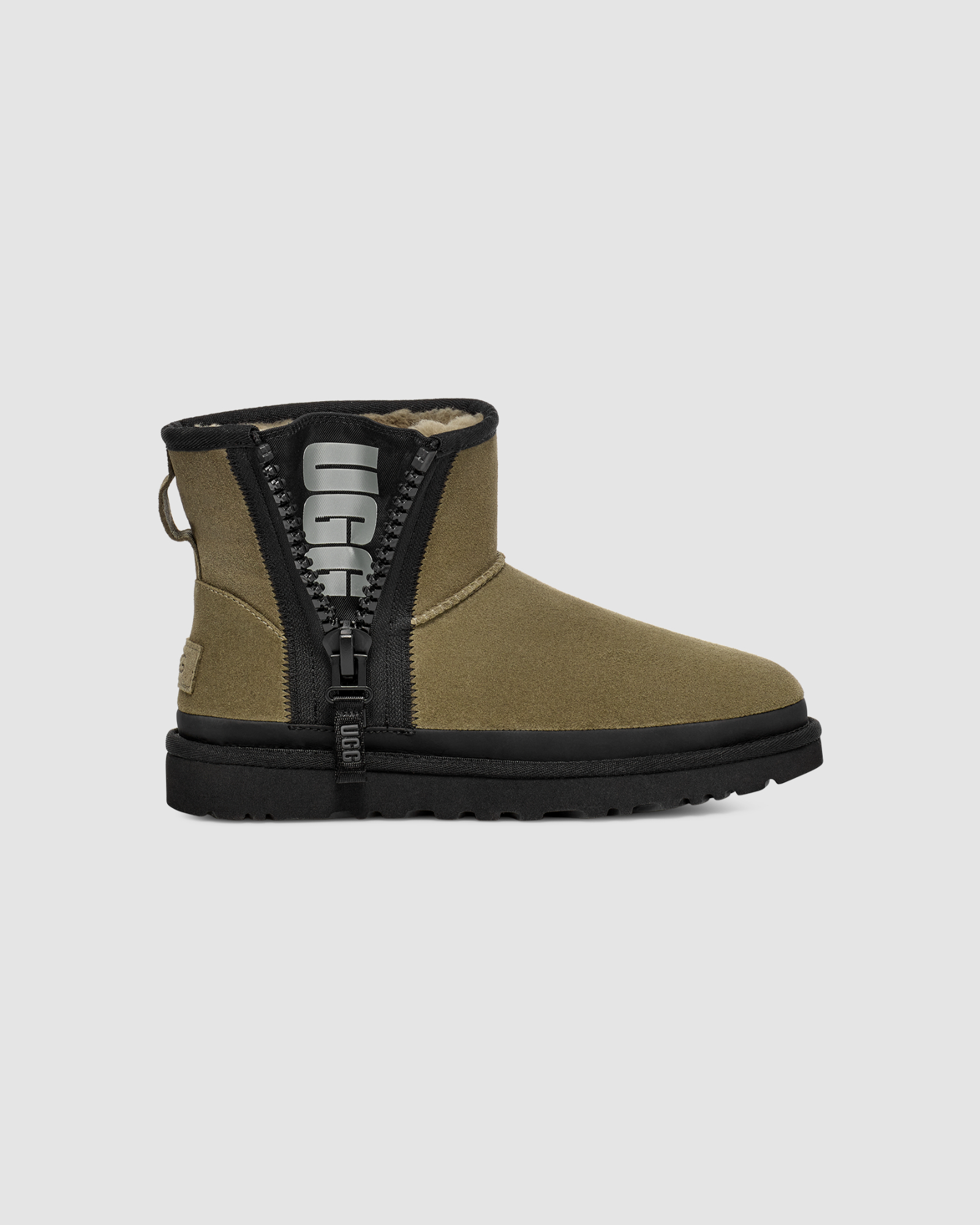 Classic Mini Zipper Tape Logo Burnt Olive | UGG
