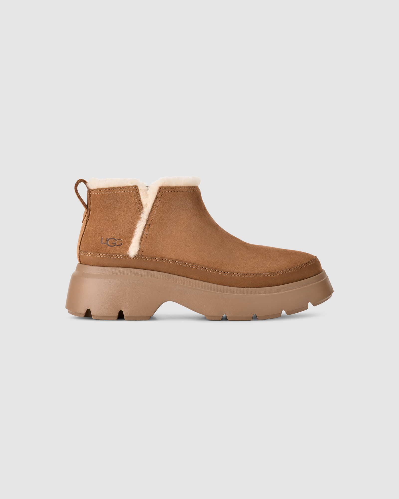 【新品未使用】UGG W CALIMUZE ULTRA MINI SLIP ON Classic Calimuze Ultra Mini Boot Chestnut | UGG