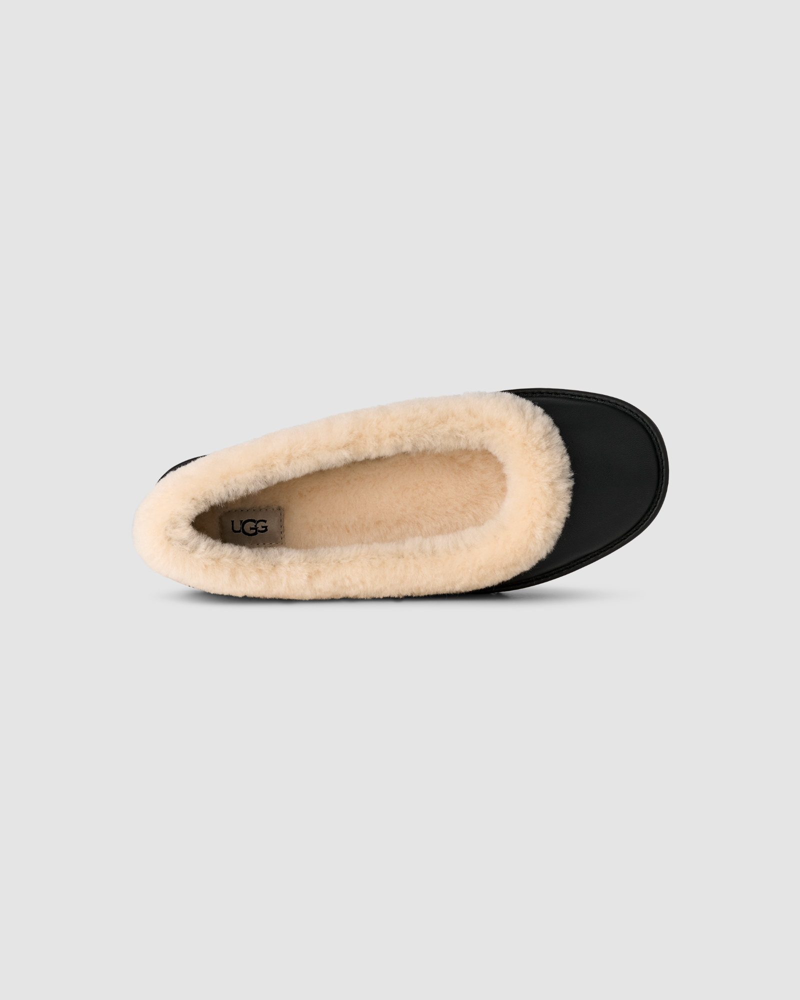 Zora Leather Ballet Flat Black | UGG