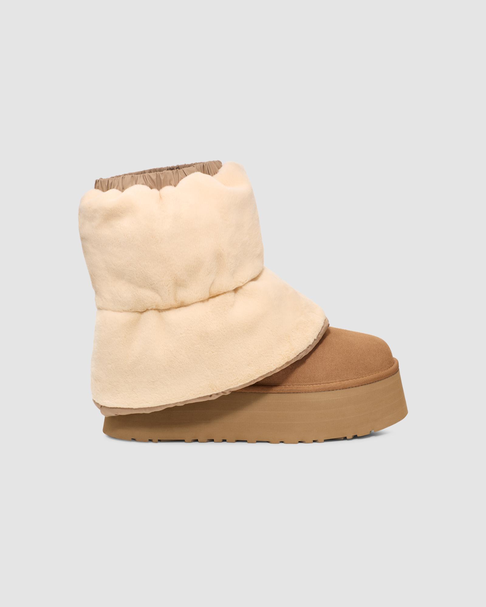 Women's Classic Mini Dipper Puffer Boot in Amphora