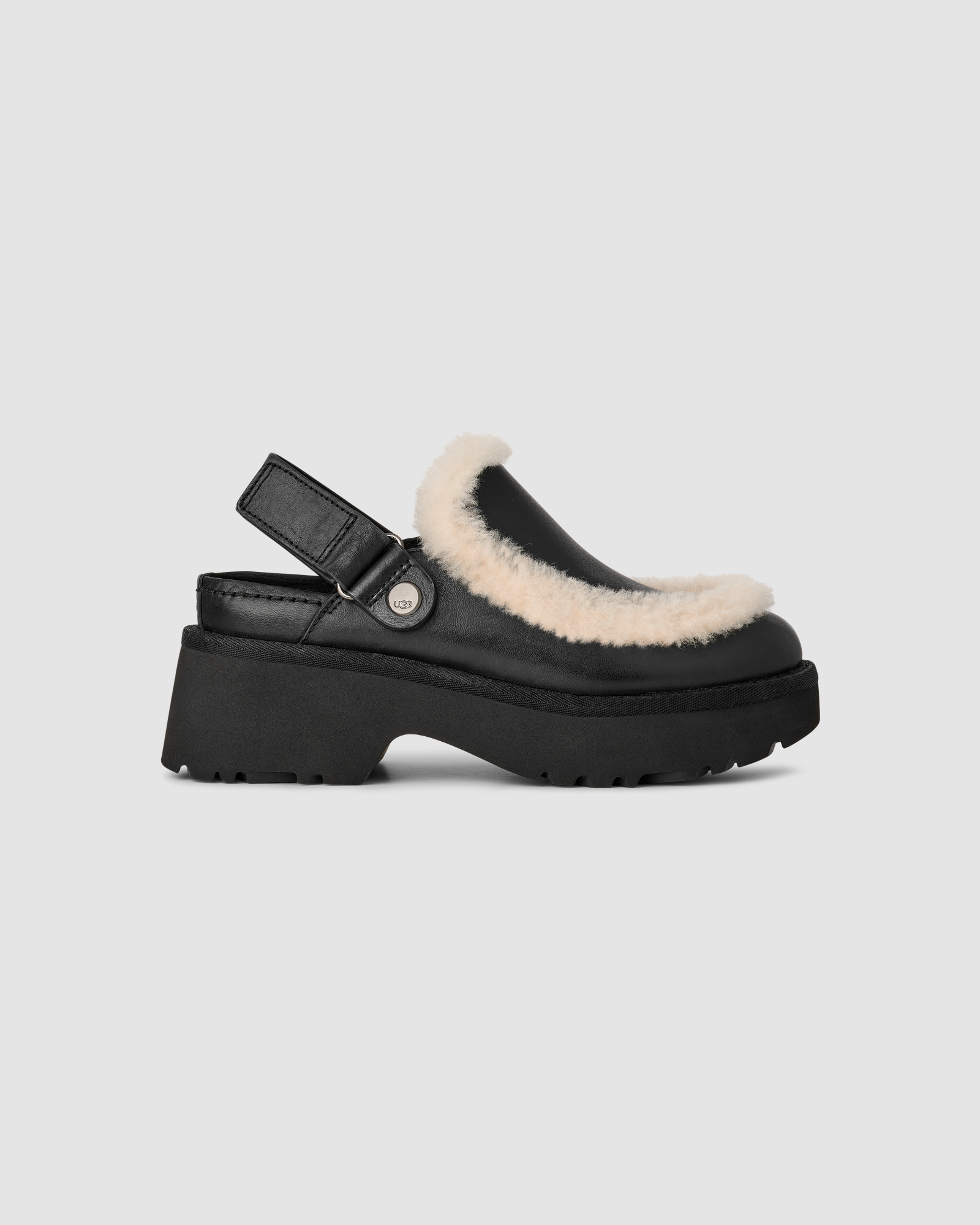 W ESMEE LEATHER CLOG Black | UGG