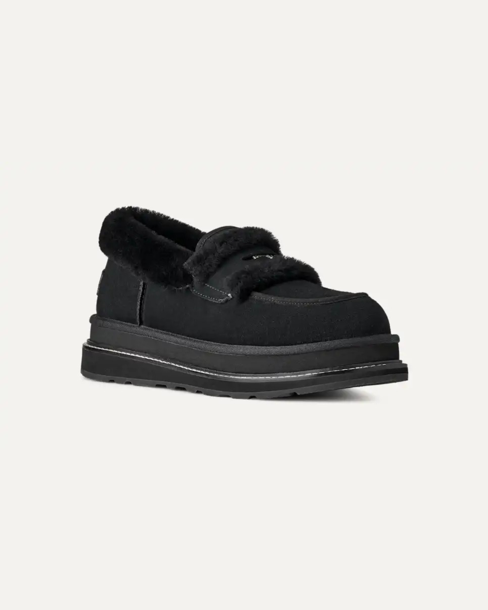 25cm sacai × UGG Loafer Black ローファー　新品 Sacai Loafer BLACK | UGG