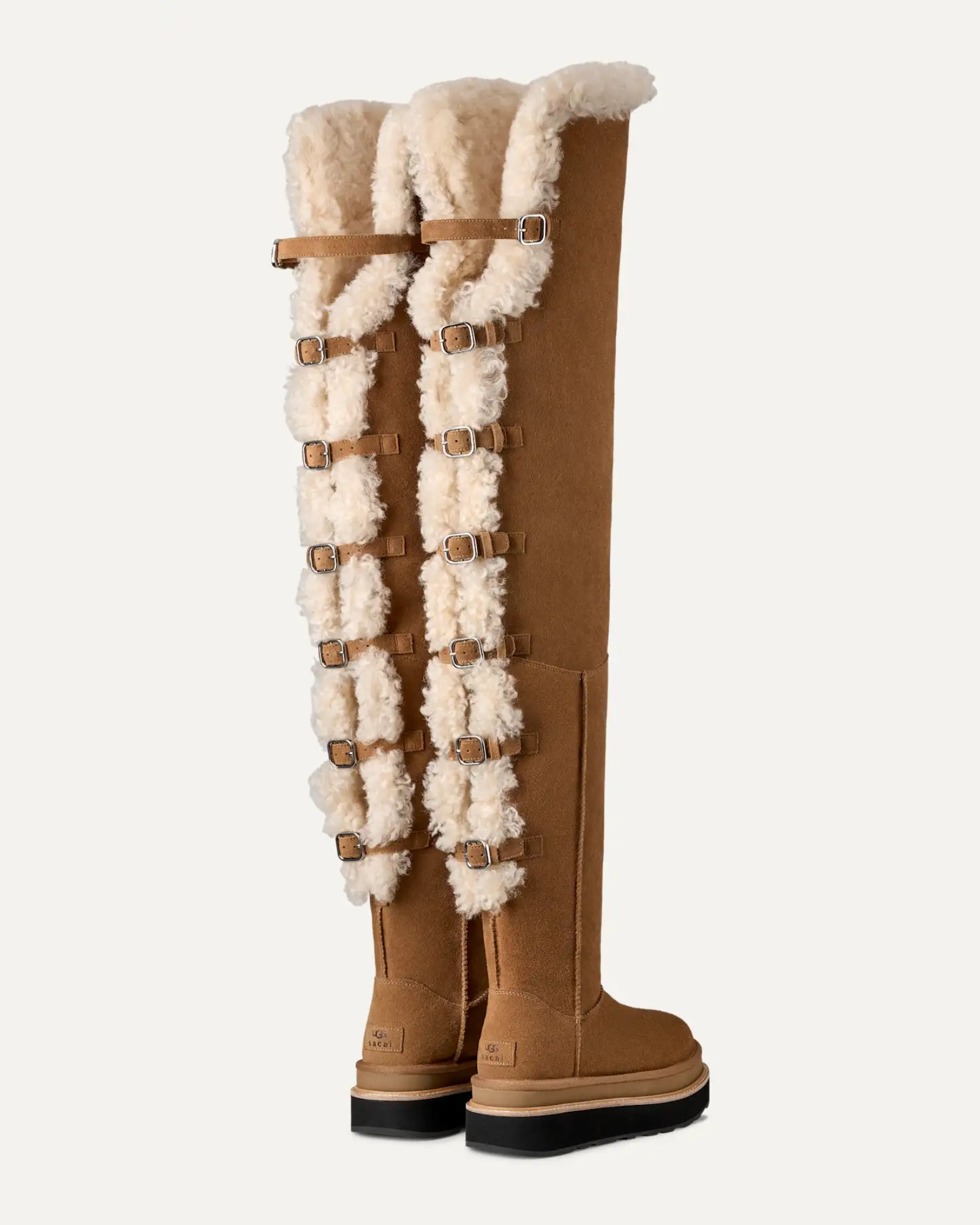 Sacai Thigh High Boot CHESTNUT | UGG